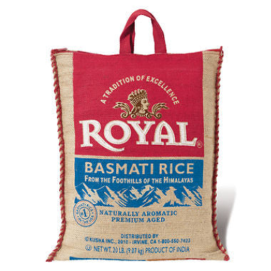 Royal Basmati Rice <br> 20 LB : IL