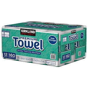 Kirkland Signature premium Towels, 160 Sheets