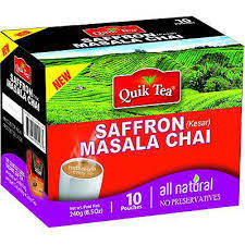 Quick Tea Saffron (Kesar) Masala Chai : (Texas)