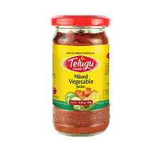 Telugu Mixed Vegetables Pickle  300 GM (Texas)